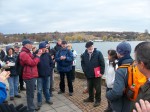 Abb. 3: Verabschiedung der Teilnehmer an der Uferpromenade von Seeburg durch Dr. W. Fieber und I. Vahlhaus (Foto: U. Tichatschke).