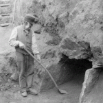 Ausgrabung am "Schneiderberg" in Baalberge bei Bernburg, 1901.